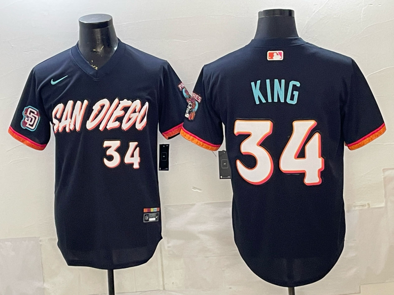 Men San Diego Padres #34 King blue Nike blue MLB Jersey 0518004